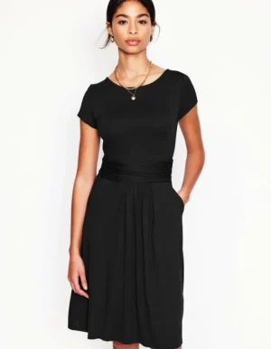 Clearance Boden Amelie Jerseykleid-Schwarz