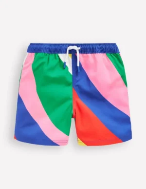 Shop Boden Badeshorts-Bunt Regenbogen Swirl-Motiv BuntRegenbogenSwirl-Motiv