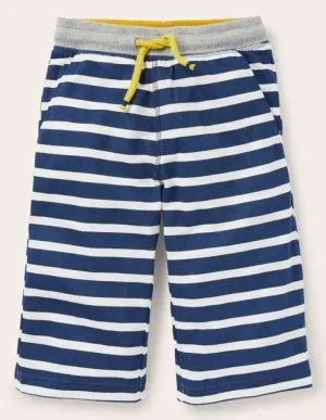 Store Boden Baggyshorts aus Jersey-Schuluniform-Marineblau und Naturweiß Schuluniform-MarineblauundNaturweiß