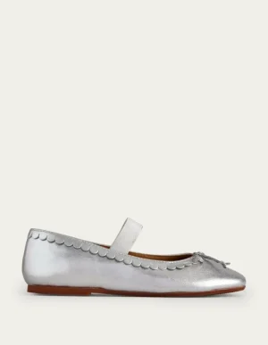 Clearance Boden Ballerinas aus Leder- Metallic