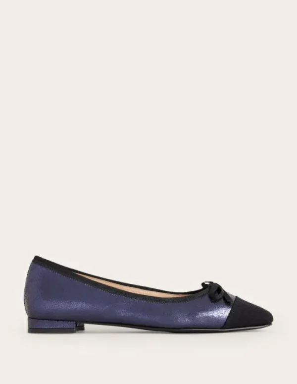 Flash Sale Boden Ballerinas mit Zehenkappe-Marineblau Geborstenes Leder MarineblauGeborstenesLeder