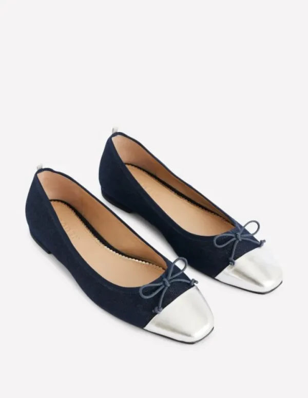 Outlet Boden Ballerinas mit Zehenkappe-Heller Used Look HellerUsedLook