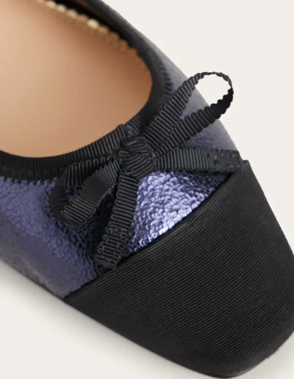 Flash Sale Boden Ballerinas mit Zehenkappe-Marineblau Geborstenes Leder MarineblauGeborstenesLeder