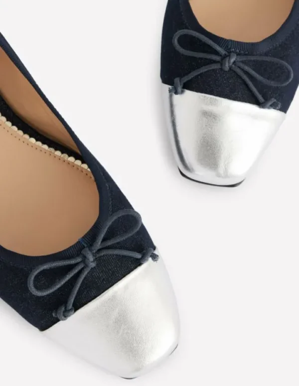 Outlet Boden Ballerinas mit Zehenkappe-Heller Used Look HellerUsedLook