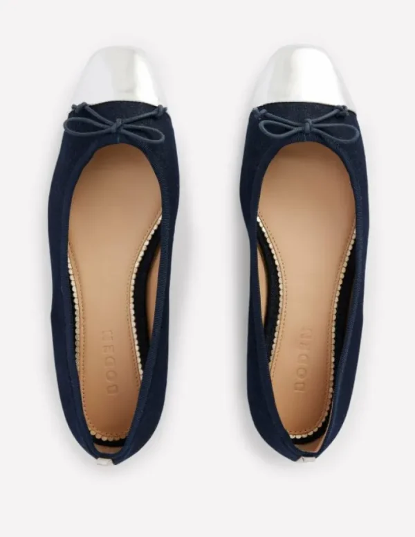 Outlet Boden Ballerinas mit Zehenkappe-Heller Used Look HellerUsedLook