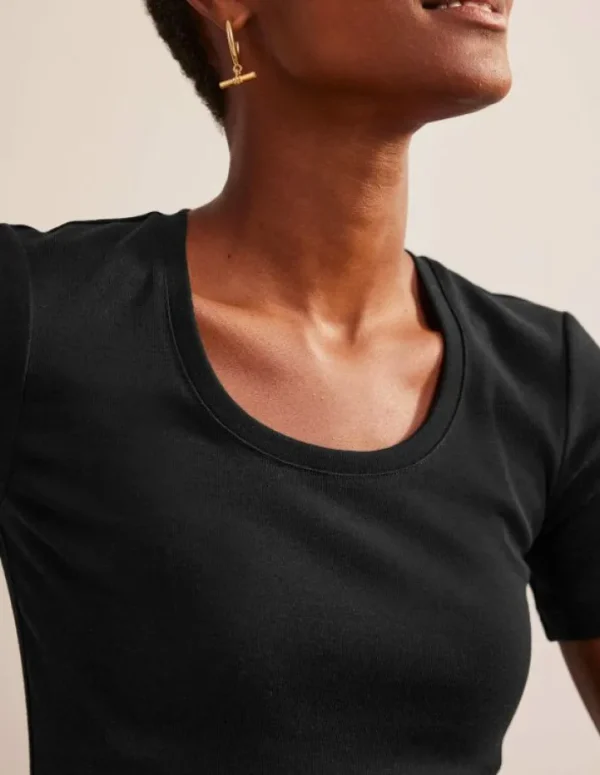 Flash Sale Boden Basic-T-Shirt aus Jersey- Schwarz