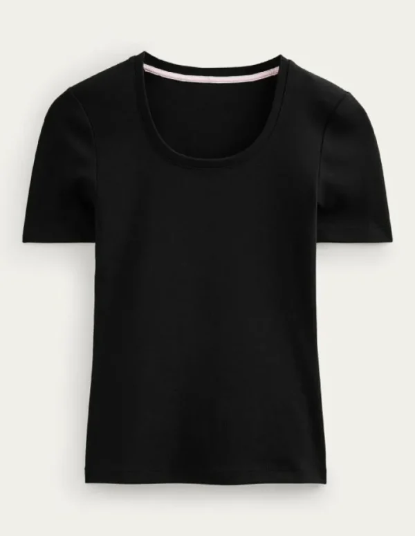 Flash Sale Boden Basic-T-Shirt aus Jersey- Schwarz