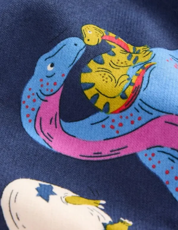 Outlet Boden Bedrucktes Sweatshirt-Bunt Dino-Familie BuntDino-Familie