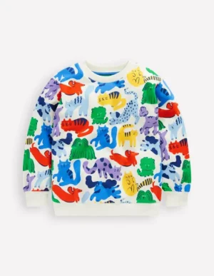 Best Boden Bedrucktes Sweatshirt-Regenbogen Haustiere RegenbogenHaustiere