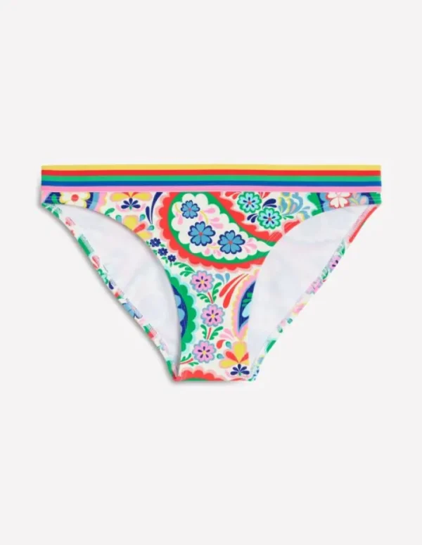 Store Boden Bikinihose mit Streifen-Bunt, Wiesen-Paisley Bunt,Wiesen-Paisley