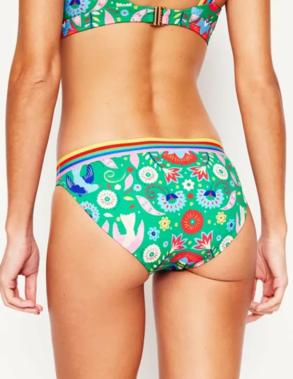 Cheap Boden Bikinihose mit Streifen-Grün, Dekorativer Garten Grün,DekorativerGarten