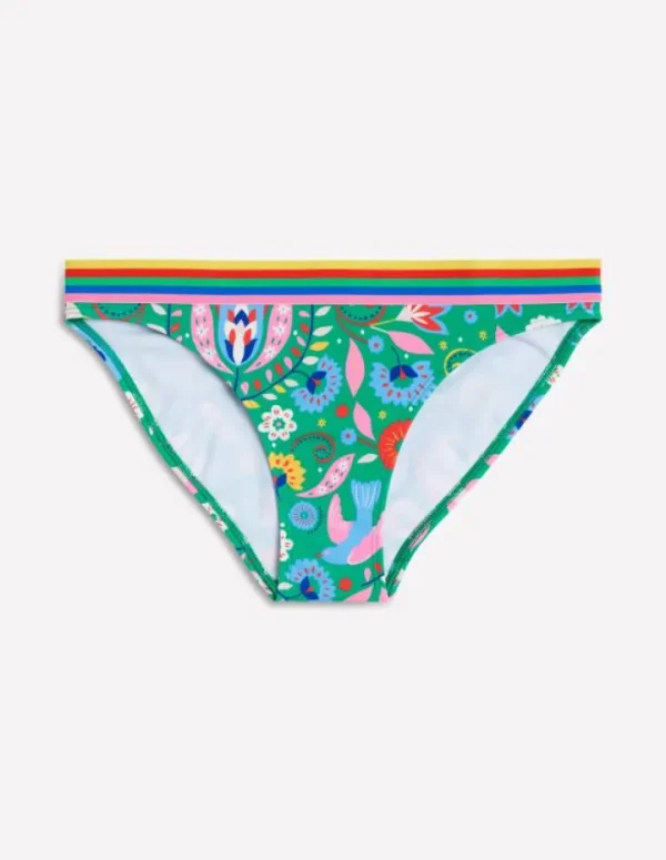 Cheap Boden Bikinihose mit Streifen-Grün, Dekorativer Garten Grün,DekorativerGarten