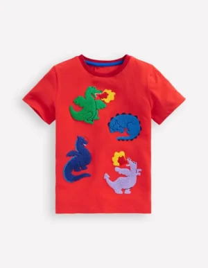 Best Sale Boden Bouclé-T-Shirt-Marmeladenrote Drachen MarmeladenroteDrachen