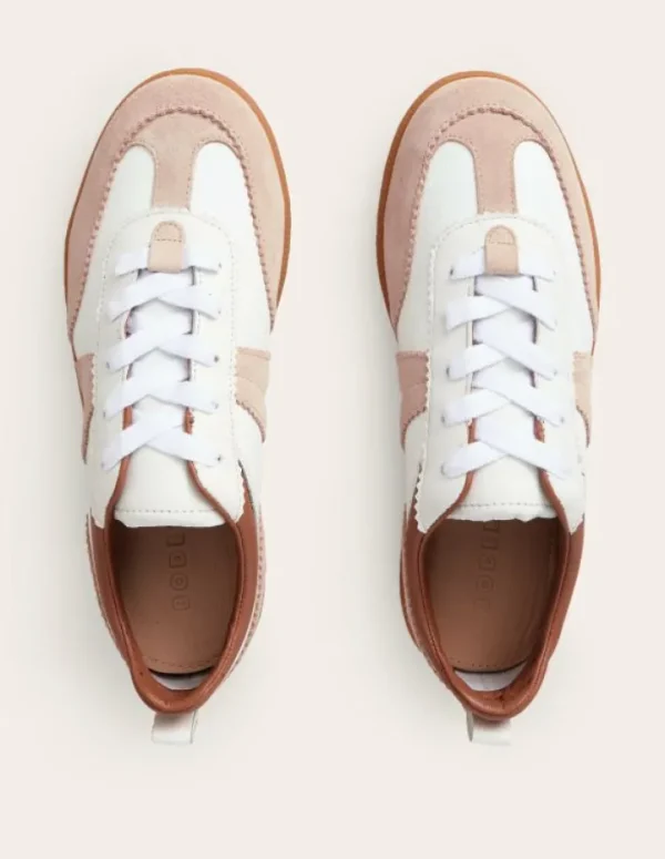 Outlet Boden Erin Retro-Tennisschuhe-Weiß Mix WeißMix