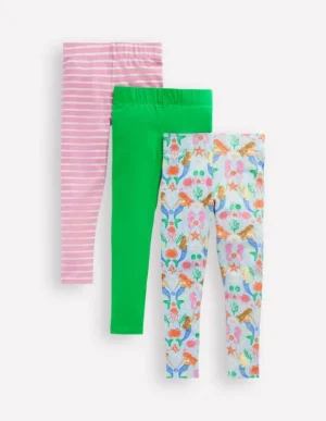 New Boden 3er-Pack Leggings-Bunt Meerjungfrau BuntMeerjungfrau