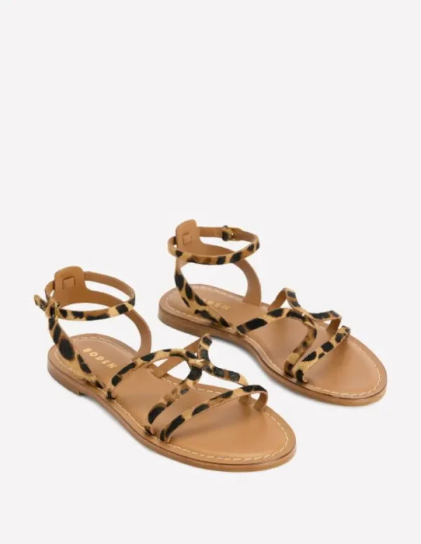 Best Sale Boden Flache Freizeit-Sandalen-Mohair, Leopardenmuster Mohair,Leopardenmuster