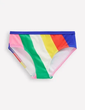 Cheap Boden Gemusterte Bikinihose-Bunt Regenbogen Swirl-Motiv BuntRegenbogenSwirl-Motiv