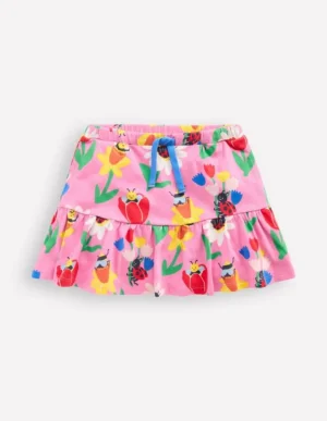 Shop Boden Gestufter Jersey-Skort-Fliederzucker Frühlingsgarten FliederzuckerFrühlingsgarten