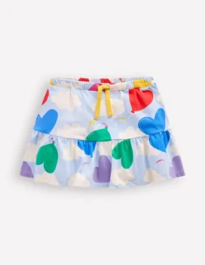 Best Sale Boden Gestufter Jersey-Skort-Nebligblau Ballon Himmel NebligblauBallonHimmel