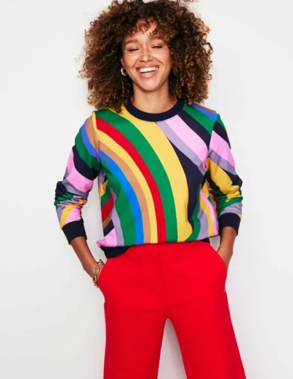 Cheap Boden Hannah Sweatshirt mit Print-Bunt, Abstrakter Regenbogen Bunt,AbstrakterRegenbogen