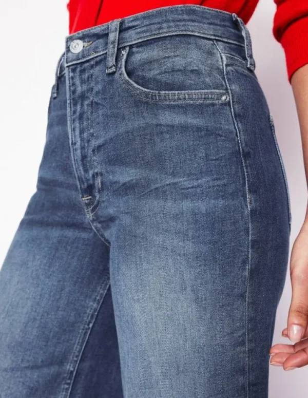 Outlet Boden Hoch geschnittene Jeans mit weitem Bein-Beatnik Red BeatnikRed