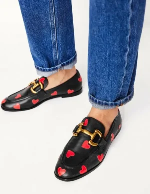 Flash Sale Boden Iris Loafer mit Trensendetail-Schwarze Herzen SchwarzeHerzen