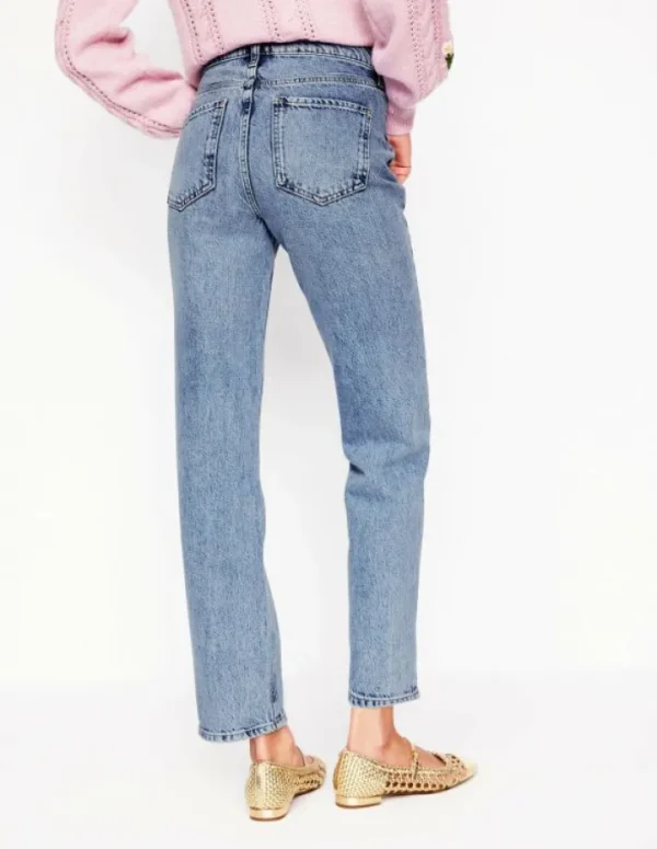 Fashion Boden Jeans mit hohem Bund und geradem Bein-Helle Waschung HelleWaschung