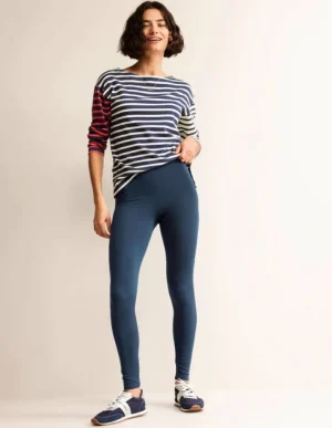 Shop Boden Jersey-Leggings mit hohem Bund-Aqua Marine Marl AquaMarineMarl