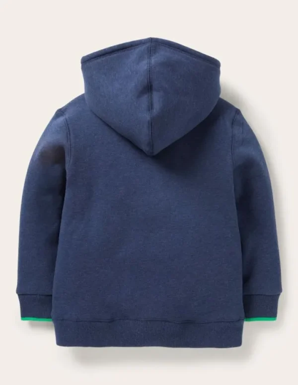 Cheap Boden Kapuzenpullover mit Zottelfutter-Schuluniform-Marineblau Meliert Schuluniform-MarineblauMeliert