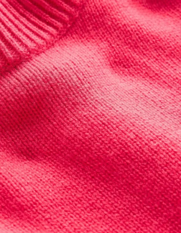 Store Boden Kaschmirpullover mit weiten Ärmeln- Kamelienrosa