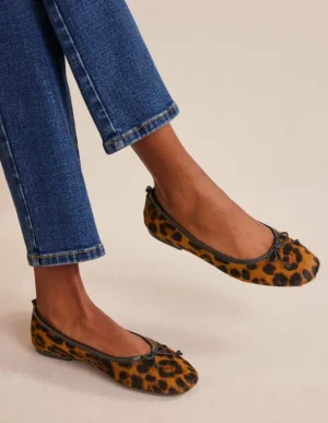 Shop Boden Kitty Ballerinas mit flexibler Sohle- Leopardenmuster