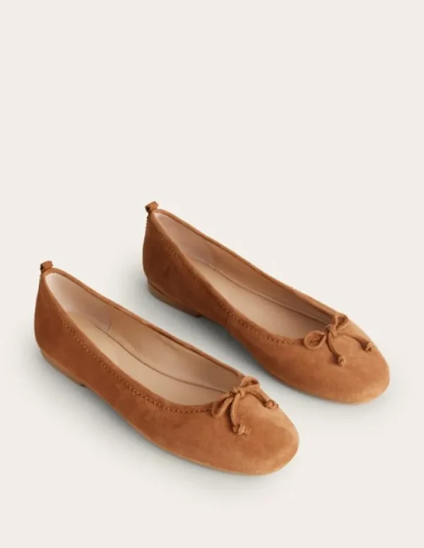 Outlet Boden Kitty Ballerinas mit flexibler Sohle-Ingwerplätzchen Wildleder IngwerplätzchenWildleder