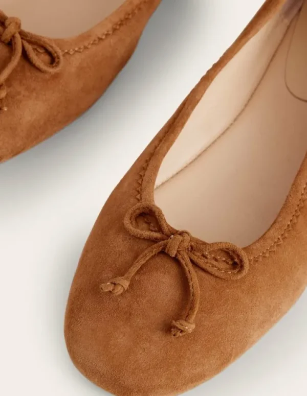 Outlet Boden Kitty Ballerinas mit flexibler Sohle-Ingwerplätzchen Wildleder IngwerplätzchenWildleder