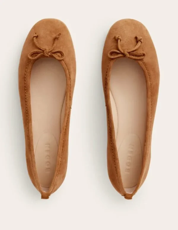 Outlet Boden Kitty Ballerinas mit flexibler Sohle-Ingwerplätzchen Wildleder IngwerplätzchenWildleder