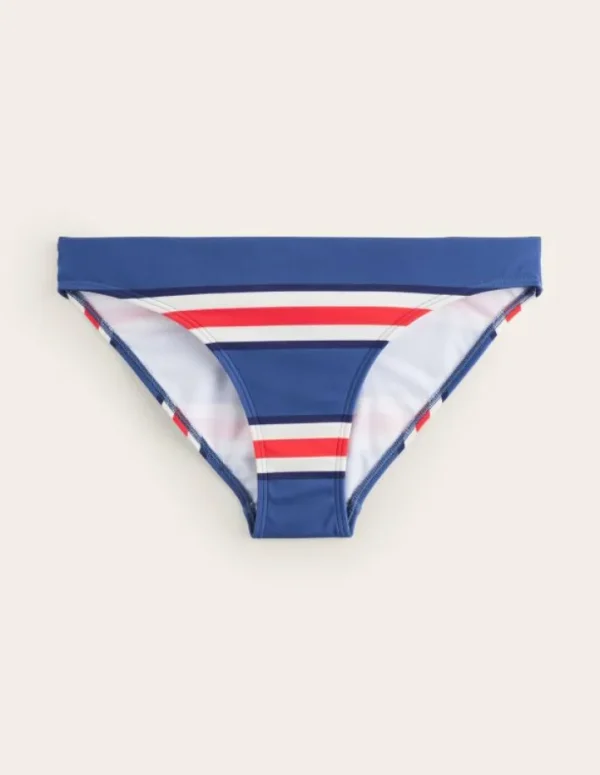 Cheap Boden Klassische Bikinihose-Blau, Mohnblumenrot Streifen Blau,MohnblumenrotStreifen