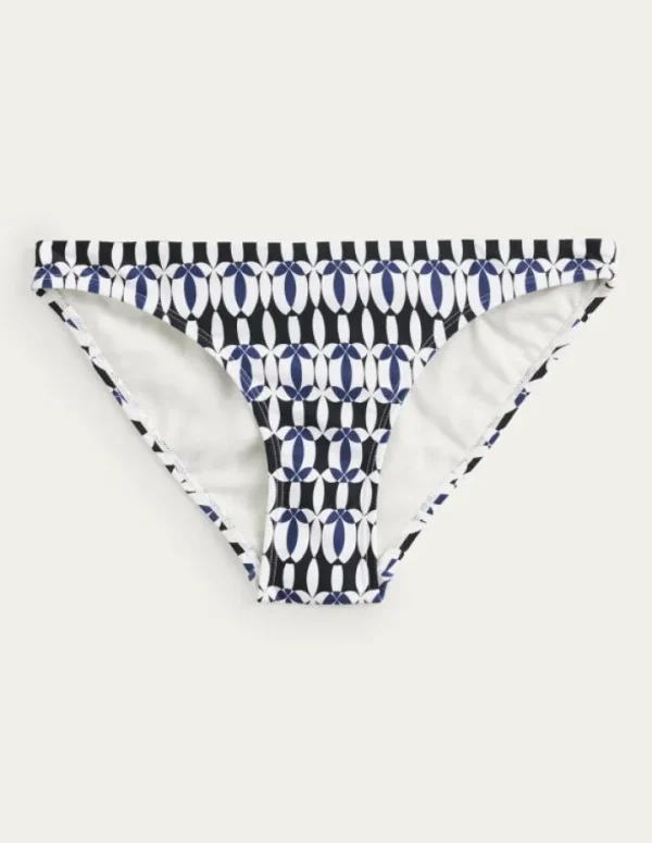 New Boden Klassische Bikinihose-Schwarz, Weiß Geo Schwarz,WeißGeo