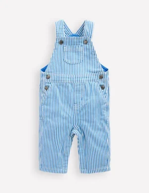 Discount Boden Latzhose für Jungen-Blau Drell Streifen BlauDrellStreifen