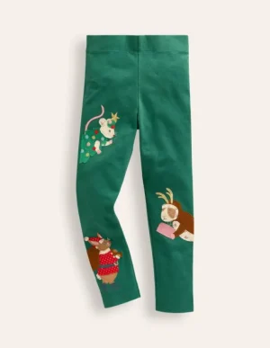 Best Boden Leggings mit Applikationen-Aloe-Vera-Grün, Häschen Aloe-Vera-Grün,Häschen