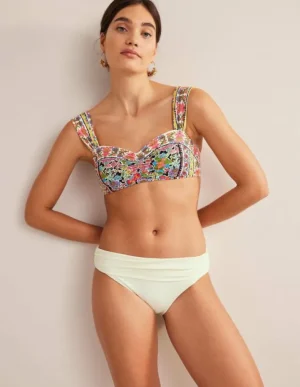 Shop Boden Levanzo Bikinihose mit Faltendetail- Naturweiß