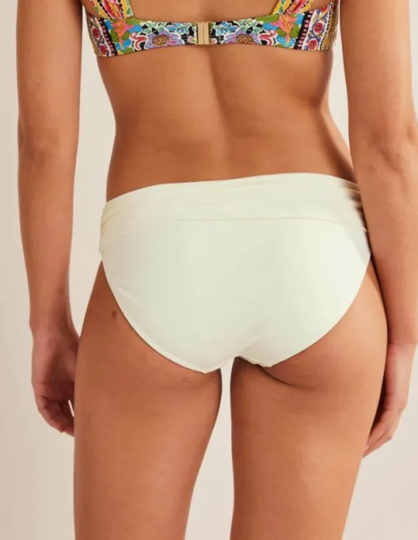 Shop Boden Levanzo Bikinihose mit Faltendetail- Naturweiß