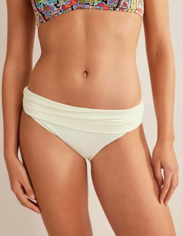 Shop Boden Levanzo Bikinihose mit Faltendetail- Naturweiß