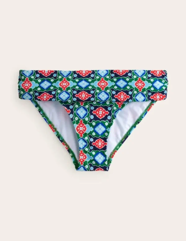 Store Boden Levanzo Bikinihose mit Faltendetail-Grün, Kachel Grün,Kachel