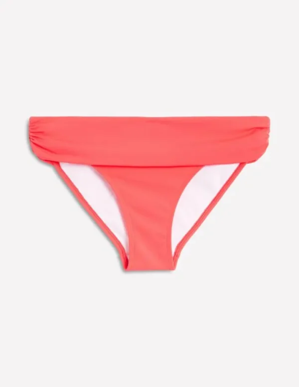 Sale Boden Levanzo Bikinihose mit Faltendetail-Intensives Korallenrot IntensivesKorallenrot