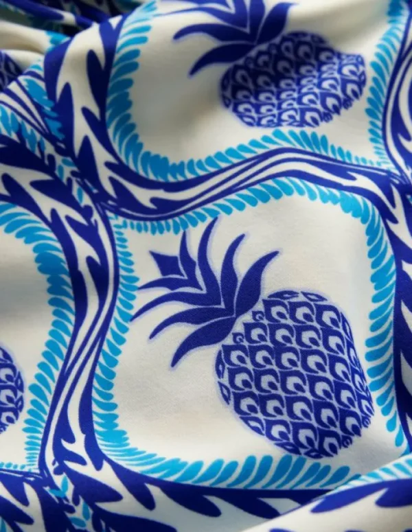 Hot Boden Levanzo Neckholder-Badeanzug-Surf The Web, Ananas Welle SurfTheWeb,AnanasWelle