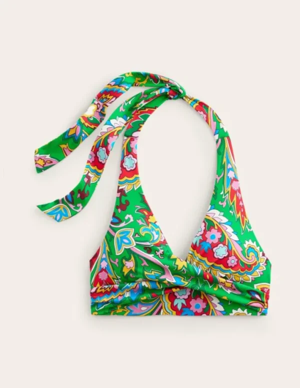 Flash Sale Boden Levanzo Neckholder-Bikinioberteil-Kelly Grün, Paisley Azurblau KellyGrün,PaisleyAzurblau