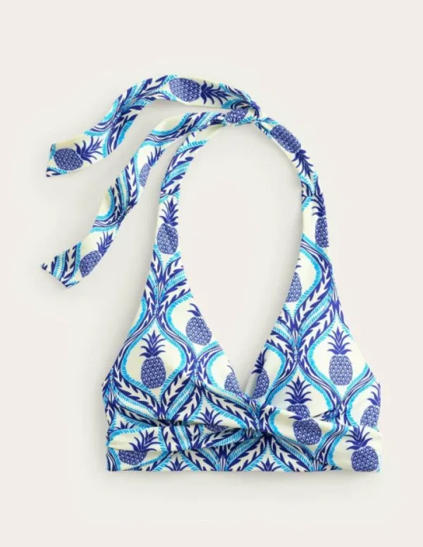 Clearance Boden Levanzo Neckholder-Bikinioberteil-Surf The Web, Ananas Welle SurfTheWeb,AnanasWelle