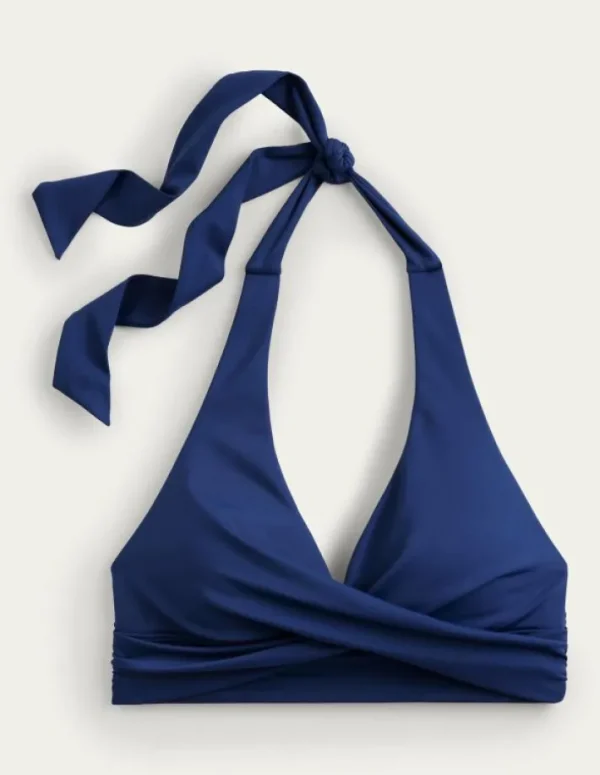 Outlet Boden Levanzo Neckholder-Bikinioberteil-Französisches Marineblau FranzösischesMarineblau