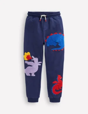 Best Boden Lustige Jogginghose-Steuerbordblau Bouclé Drache SteuerbordblauBoucléDrache