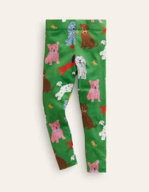 Discount Boden Lustige Leggings-Grün Park Spielende Tiere GrünParkSpielendeTiere