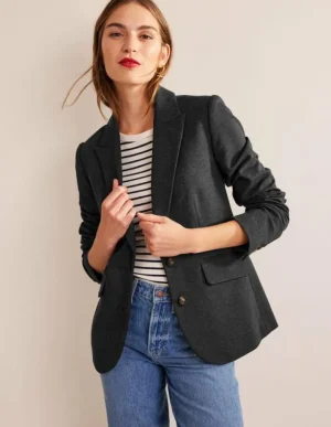 Cheap Boden Marylebone Ponte-Blazer-Anthrazit Meliert AnthrazitMeliert